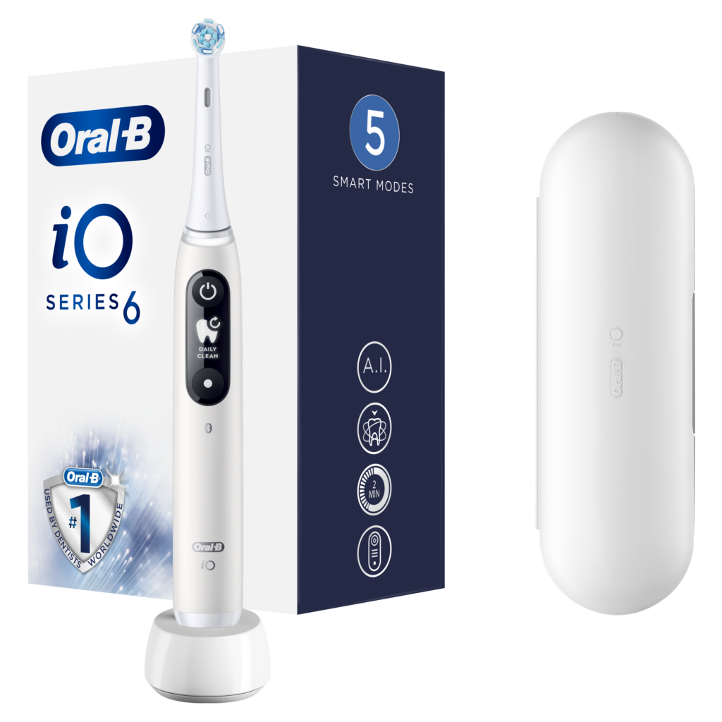 Oral-B iO6 elektriline hambahari White (iO-tehnoloogia magnetajamiga)
