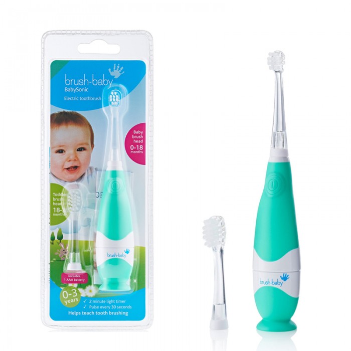 Brush-Baby BabySonic elektriline hambahari väikelastele ROHELINE (kuni 3.a)