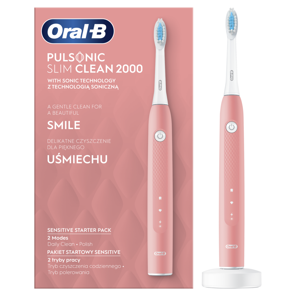 Oral-B Pulsonic SLIM Clean 2000 Pink Sensitive Sonic elektriline hambahari