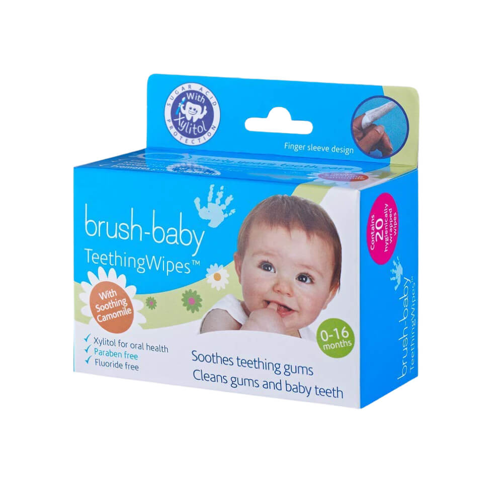 Brush-Baby TeethingWipes hambumislapid rahustava kummeliga (20tk pakendis)
