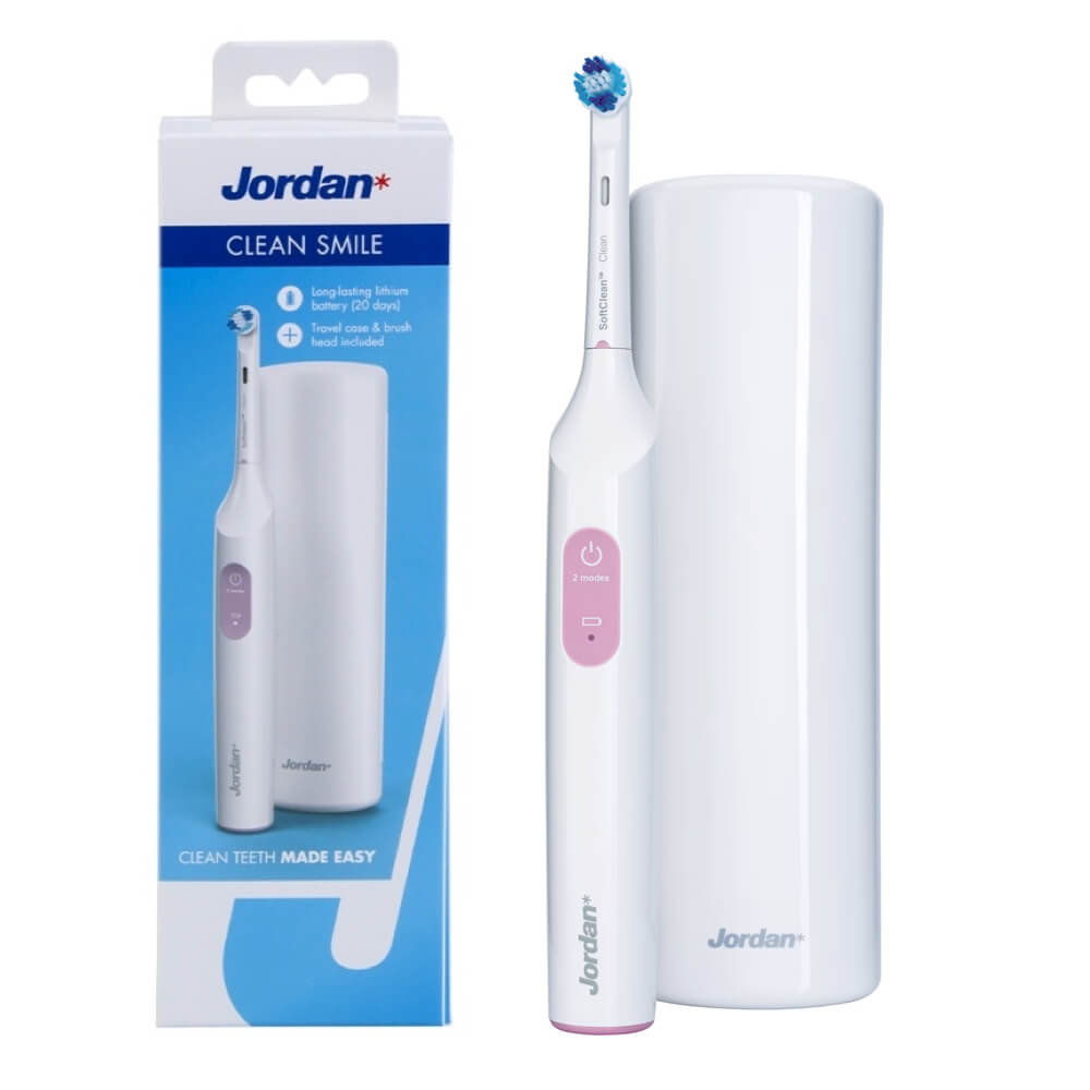Jordan Clean Smile elektriline hambahari SoftClean ROOSA (2 režiimi
