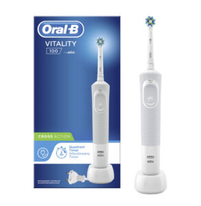 Oral-B Vitality 100 Cross Action elektriline hambahari taimeriga VALGE (1 režiim