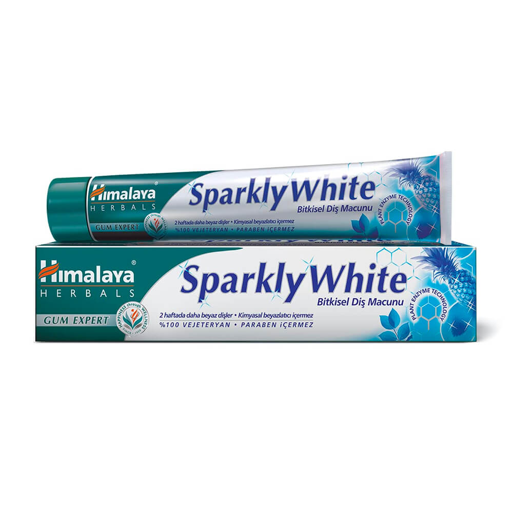 HIMALAYA Sparkly White taimne hambapasta 100g (vegan