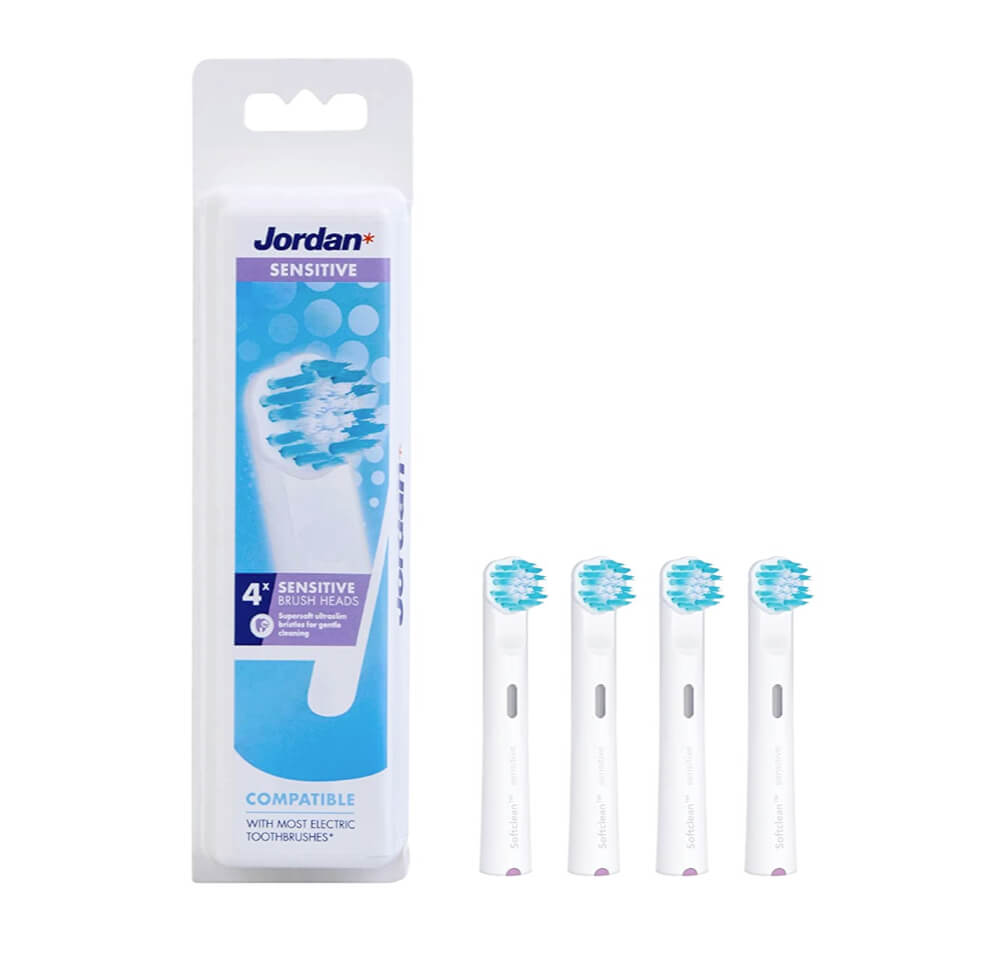 Jordan Clean Smile elektrilise hambaharja otsikud SENSITIVE (4tk)