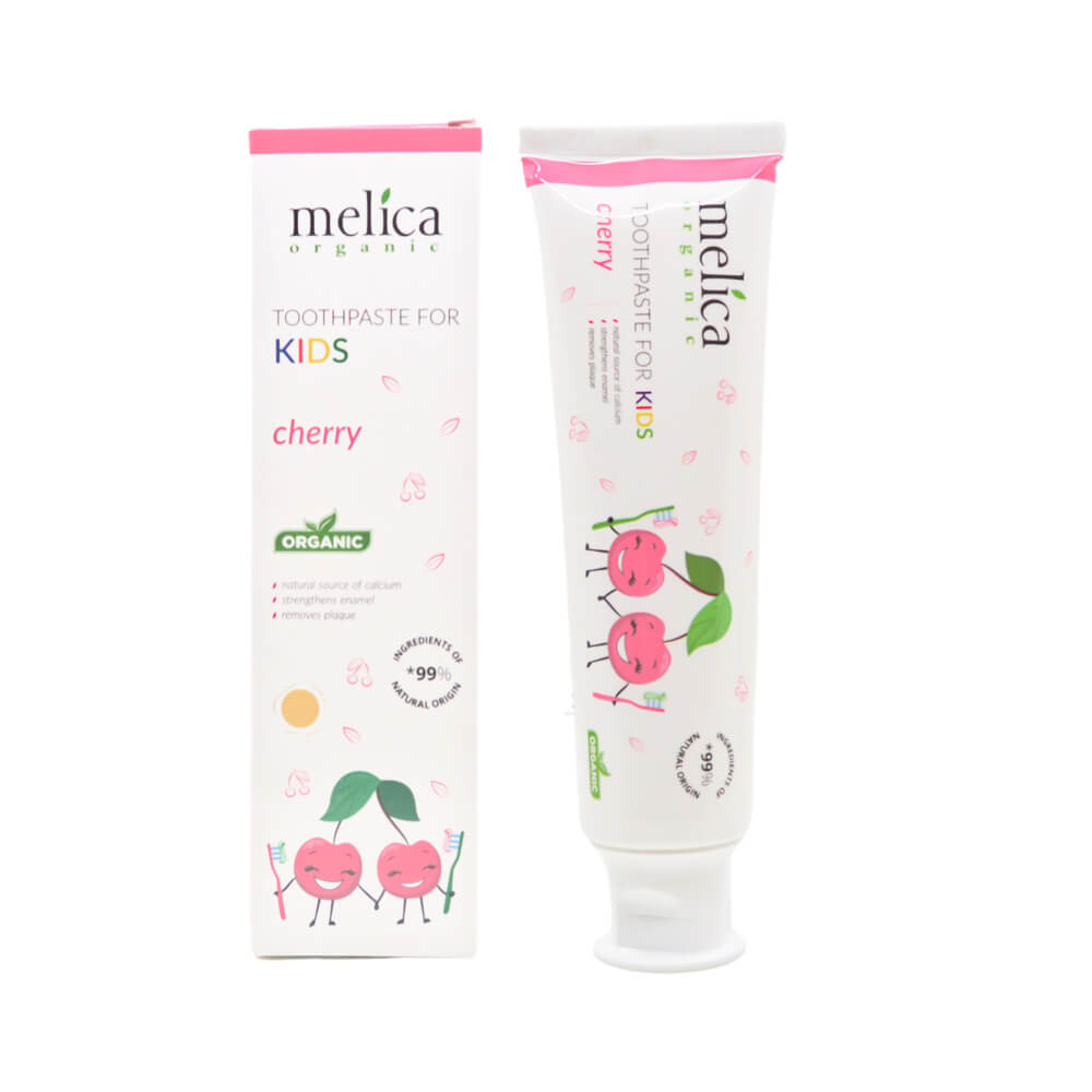 Melica Organic KIDS hambapasta lastele 100ml (kirsilõhnaline) - igapäevaseks kasutuseks