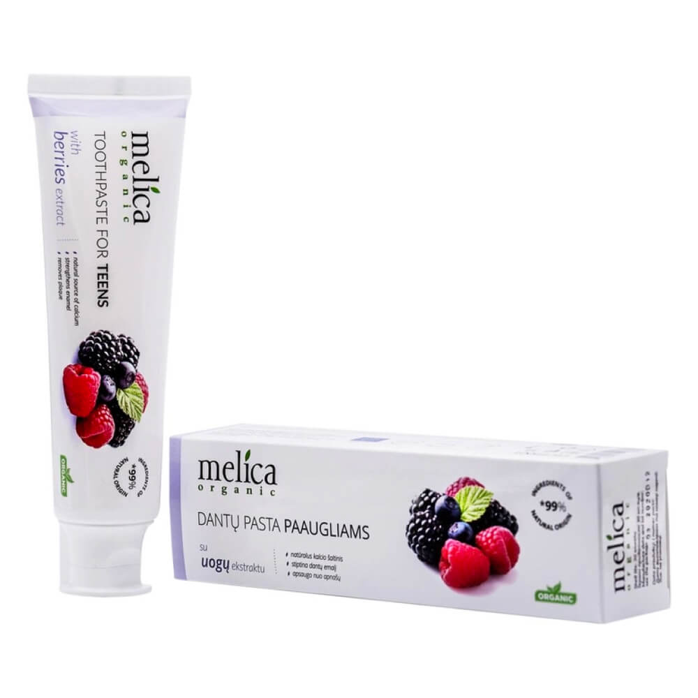 Melica Organic TEENS hambapasta teismelistele 100ml - igapäevaseks kasutuseks
