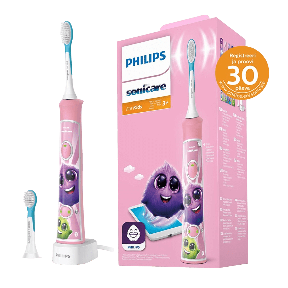 Philips Sonicare FOR KIDS elektriline hambahari lastele ROOSA (al. 3a) HX6352/42 - 2 tugevust