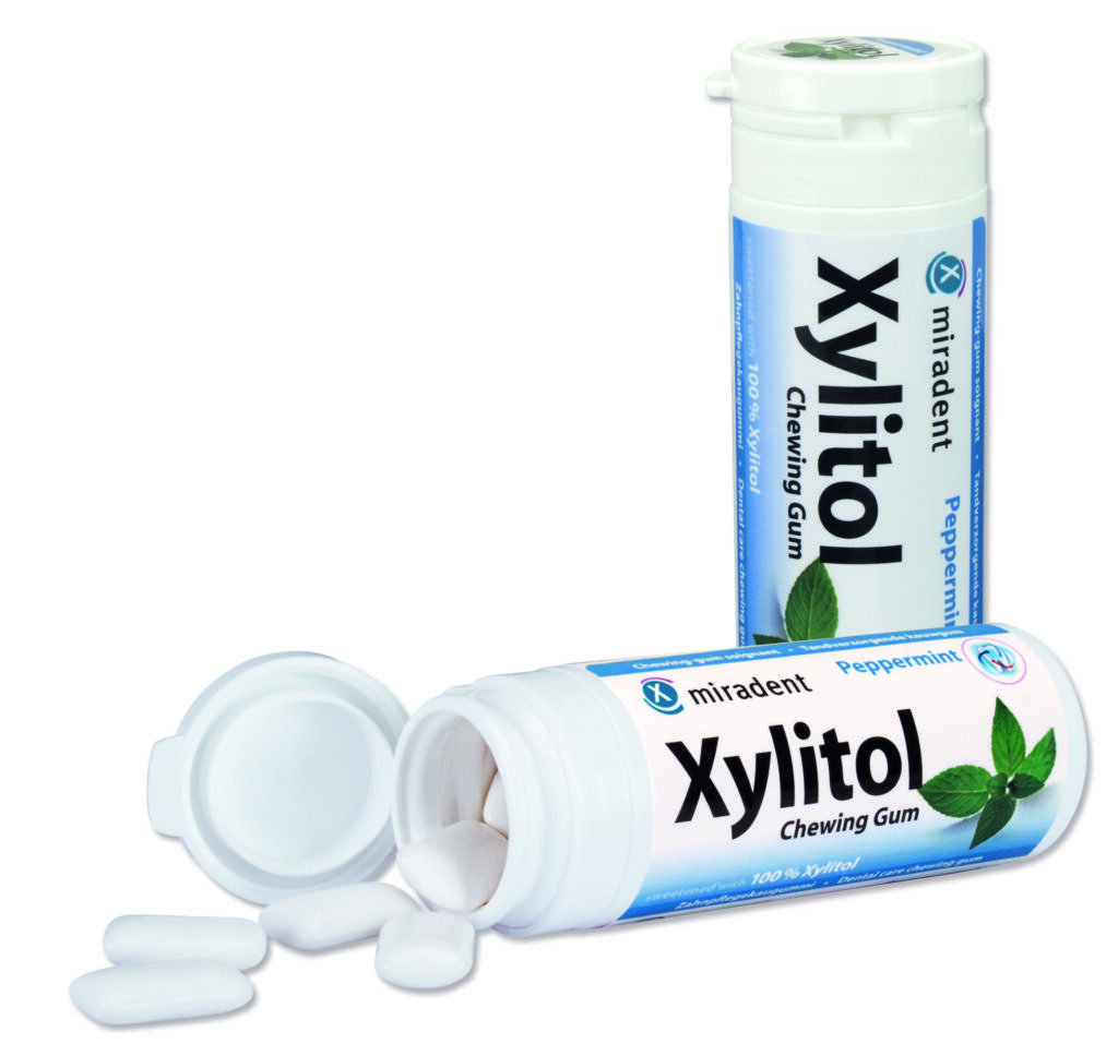 Närimiskumm Miradent 100% Xylitol Piparmünt  (30g