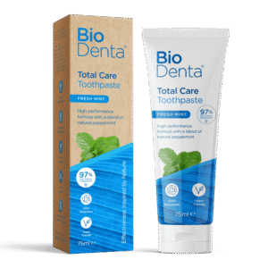 BioDenta Total Care valgendav hambapasta piparmündiga 75ml