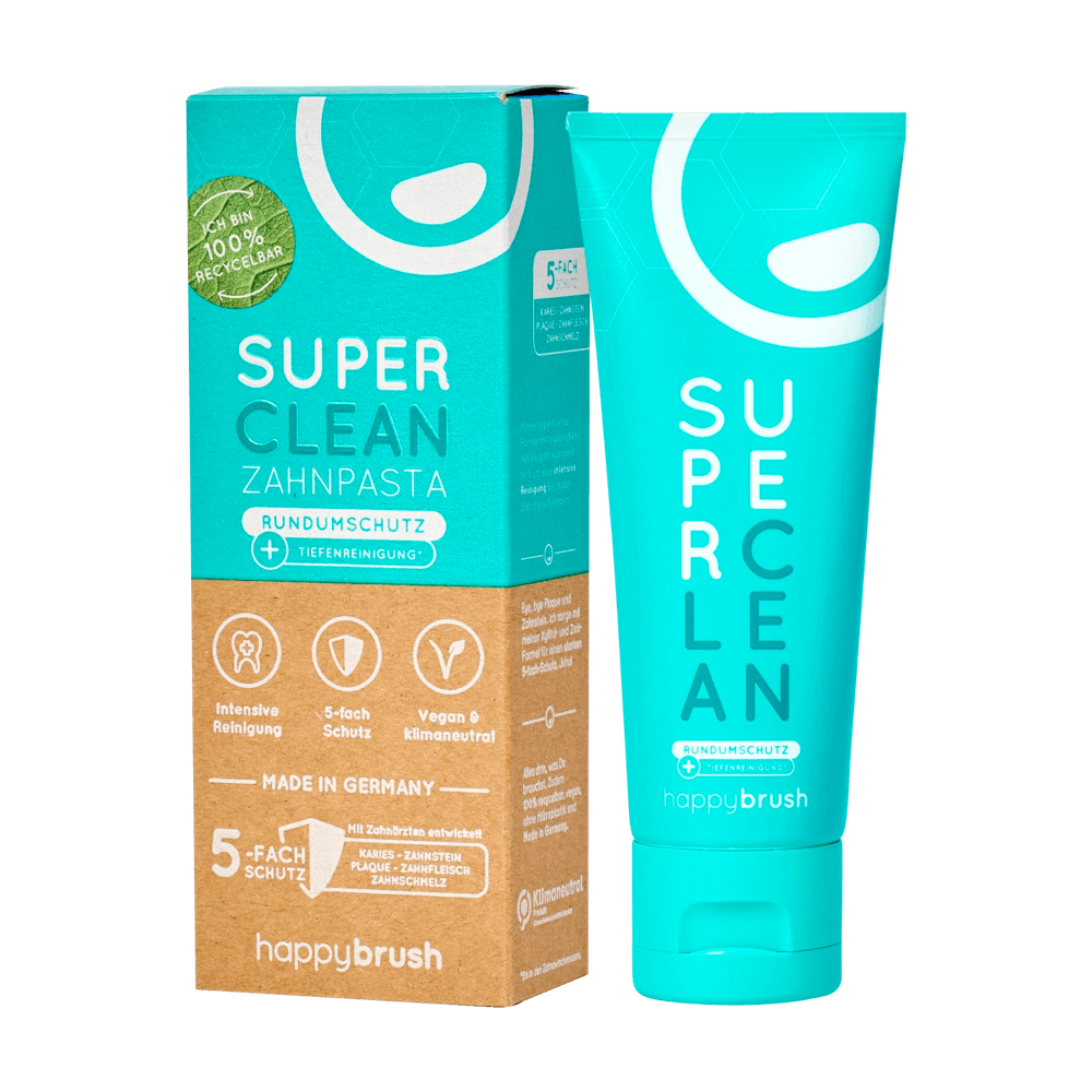 happybrush SUPER CLEAN sügavpuhastav hambapasta 75ml