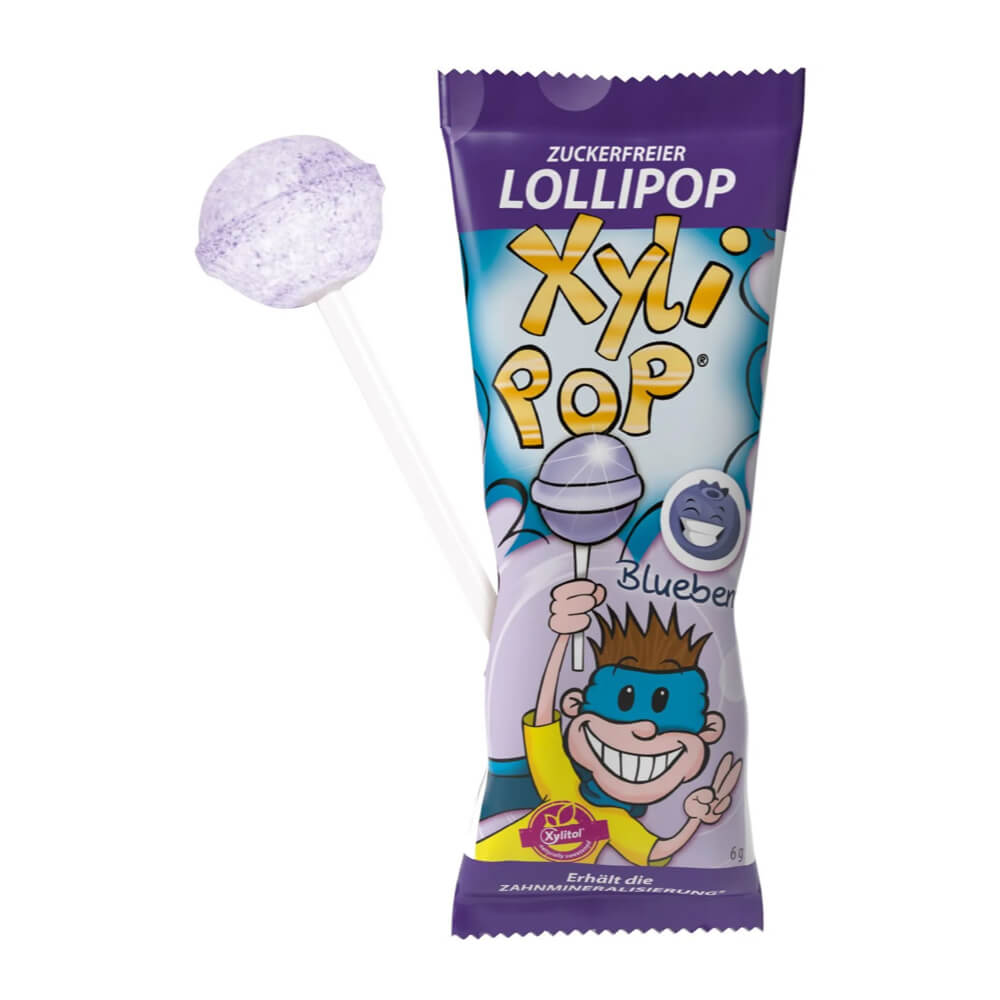 Miradent XyliPOP MUSTIKA hambasõbralik pulgakomm 6g (suhkruvaba