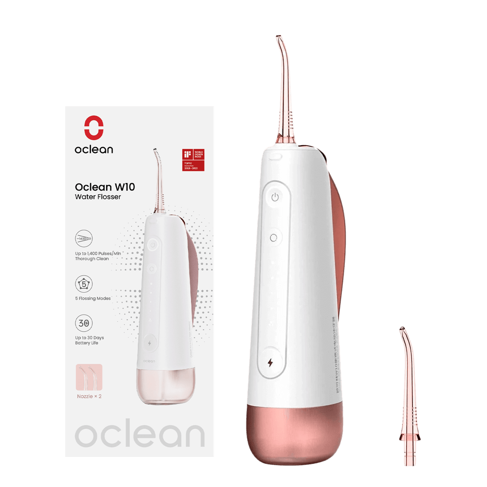Oclean W10 Pink irrigaator ROOSA juhtmevaba veeprits (2 otsikut)