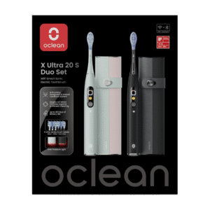 Oclean X Ultra 20 Set elektriline hambahari DUO komplekt (Must + Roheline)