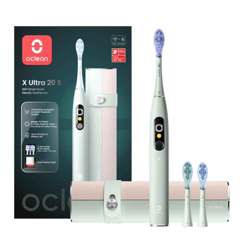 Oclean X Ultra 20 Set elektriline hambahari ROHELINE (3 otsikut