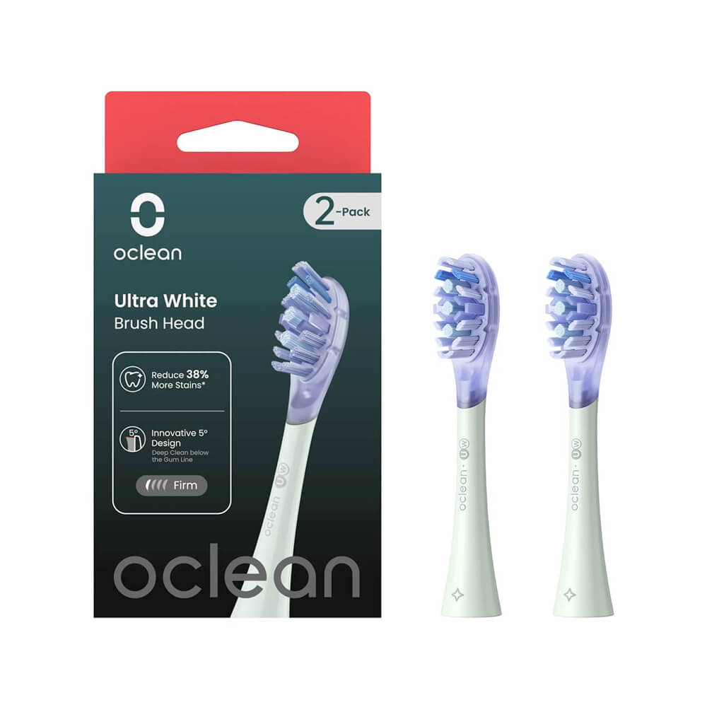 Oclean X Ultra WHITE tugevad valgendavad hambaharja otsikud UW01 (ROHELINE