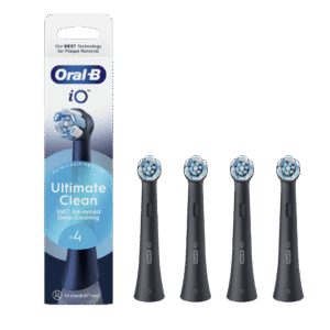 Oral-B iO Ultimate Clean Black keskmise tugevusega hambaharja otsikud MUST (CBF-4