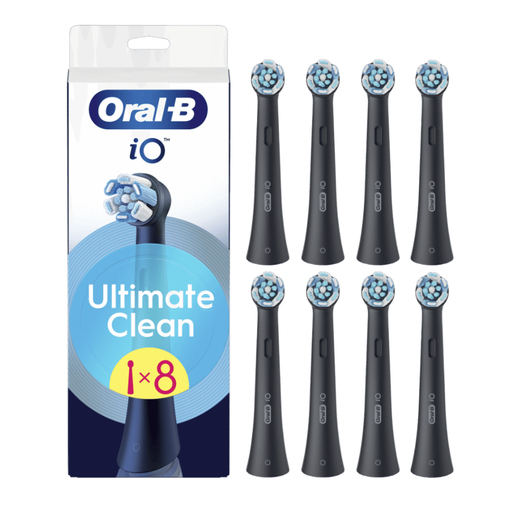 Oral-B iO Ultimate Clean Black keskmise tugevusega hambaharja otsikud MUST (CBF-8