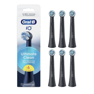 Oral-B iO Ultimate Clean Black keskmise tugevusega hambaharja otsikud MUST (CB-6