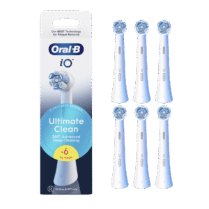 Oral-B iO Ultimate Clean White keskmise tugevusega hambaharja otsikud VALGE (CWF-6