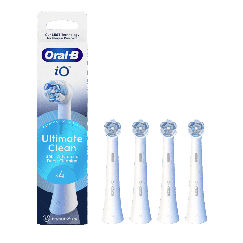 Oral-B iO Ultimate Clean White keskmise tugevusega hambaharja otsikud VALGE (CWF-4