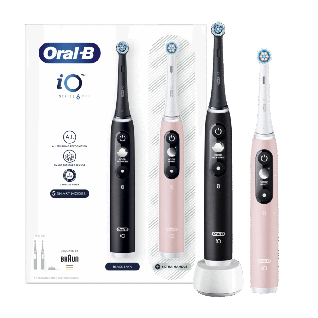 Oral-B iO6 elektriline hambahari Black Lava / Pink Sand (2 hambaharja