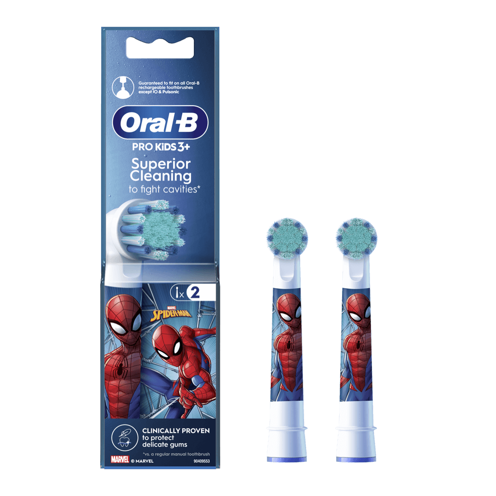 Oral-B PRO Kids 3+ SPIDERMAN laste ülipehmed hambaharja otsikud (EB10S-2K