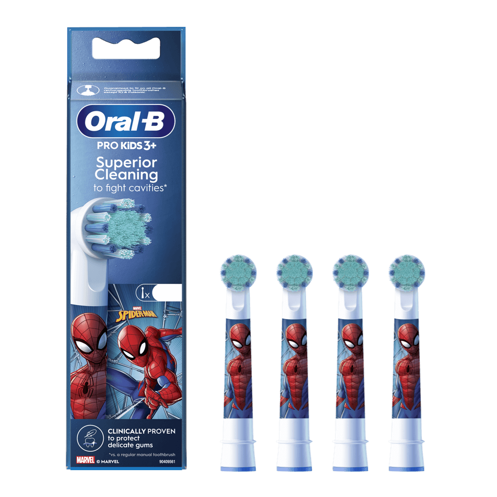 Oral-B PRO Kids 3+ SPIDERMAN laste ülipehmed hambaharja otsikud (EB10S-4K