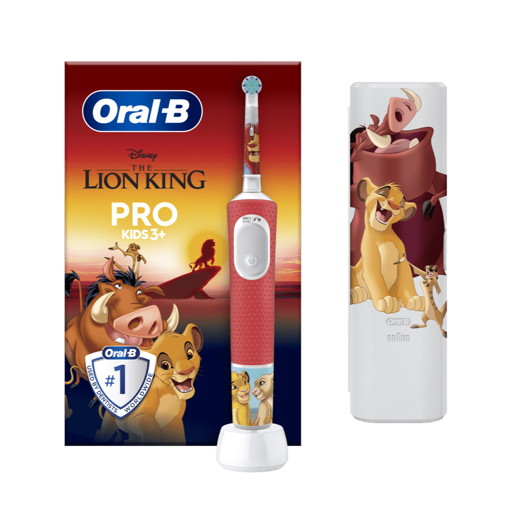 Oral-B Vitality Pro LION KING elektriline hambahari lastele al. 3a (2 režiimi) + Reisivutlar