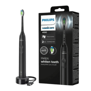 Philips Sonicare 4100 seeria HX3681/54 elektriline hambahari surveanduriga MUST (1 otsik)
