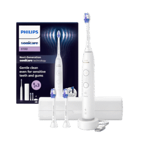Philips Sonicare 6100 elektriline hambahari (HX7400/02) VALGE + Reisivutlar (Erimudel)