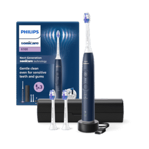 Philips Sonicare 6100 elektriline hambahari (HX7403/01) MERESININE + Reisivutlar (Erimudel)