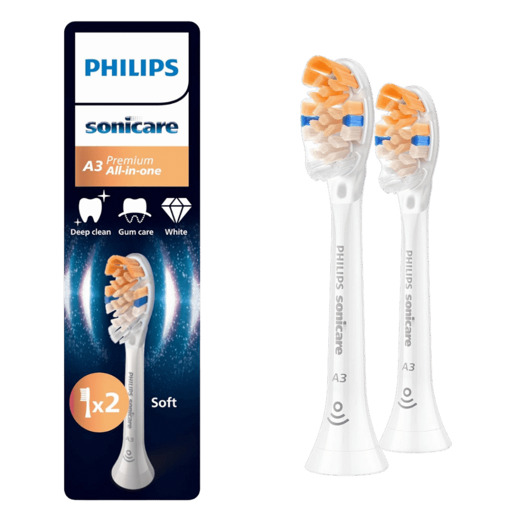 Philips Sonicare A3 Premium All-in-One (Soft) pehmed hambaharja otsikud HX9092/87 (VALGE