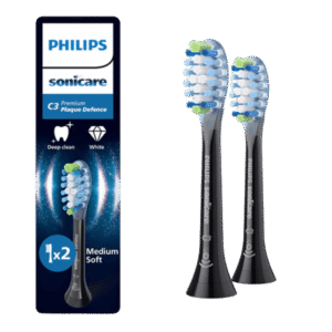 Philips Sonicare Premium Plaque Defence C3 pehme äärega hambaharja otsikud HX9042/88 (MUST