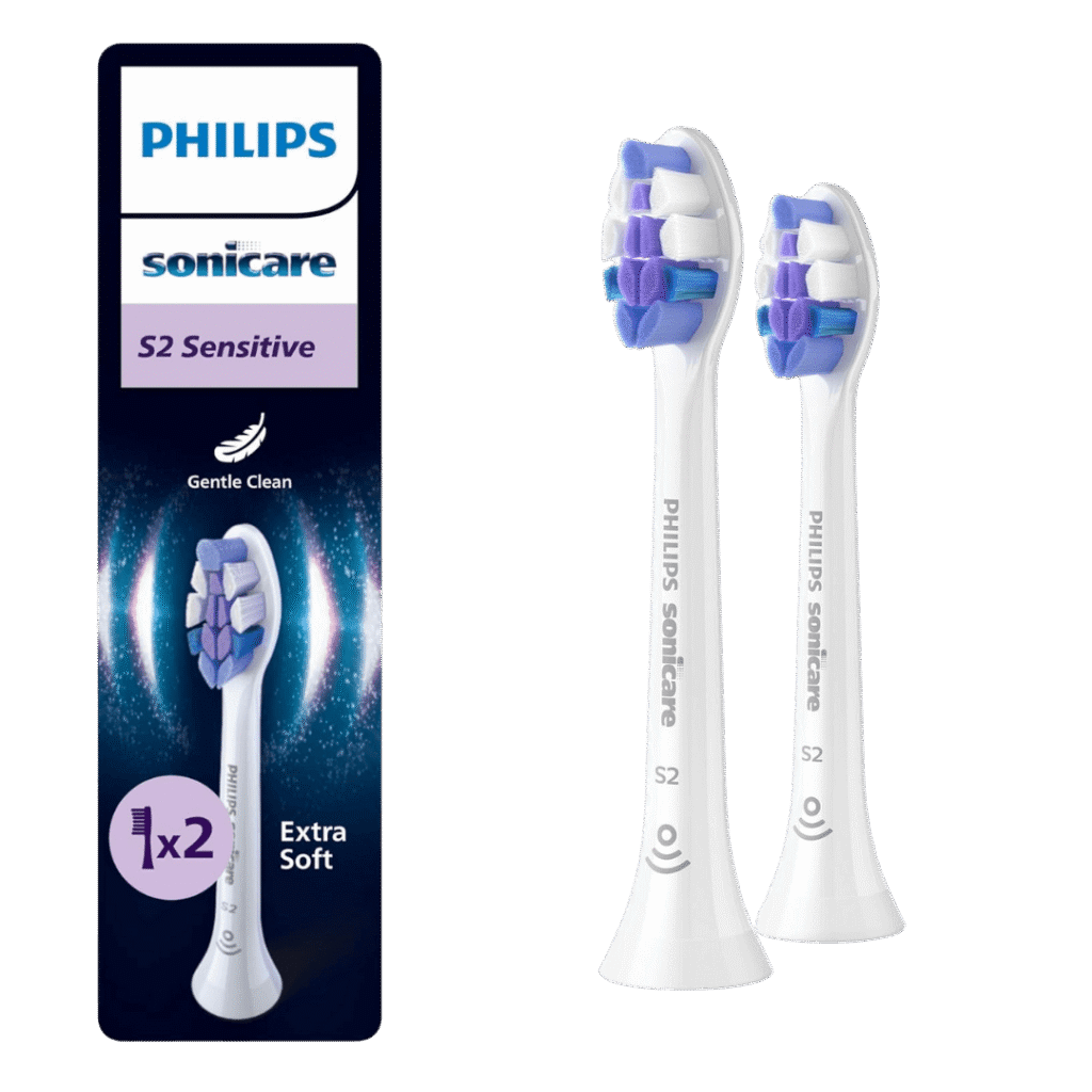 Philips Sonicare S2 Sensitive (Ultra Soft) ülipehmed hambaharja otsikud HX6052/87 (2tk)