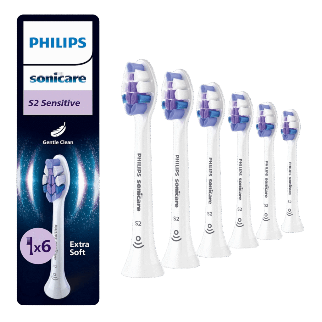 Philips Sonicare S2 Sensitive (Ultra Soft) ülipehmed hambaharja otsikud HX6056/87 (6tk)