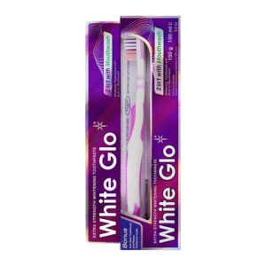 White Glo 2in1 with Mouthwash valgendav hambapasta koos suuveega 100ml (kaasa tasuta käsihambahari)