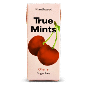 Lutsukommid True Mints Kirsiga (naturaalsed pastillid ksülitooliga)