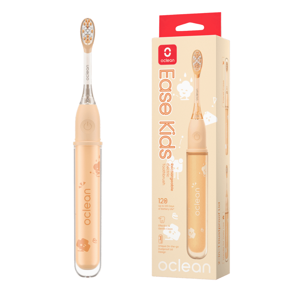 Oclean Ease KIDS elektriline hambahari ORANŽ (1 otsik) – Ultrakompaktne
