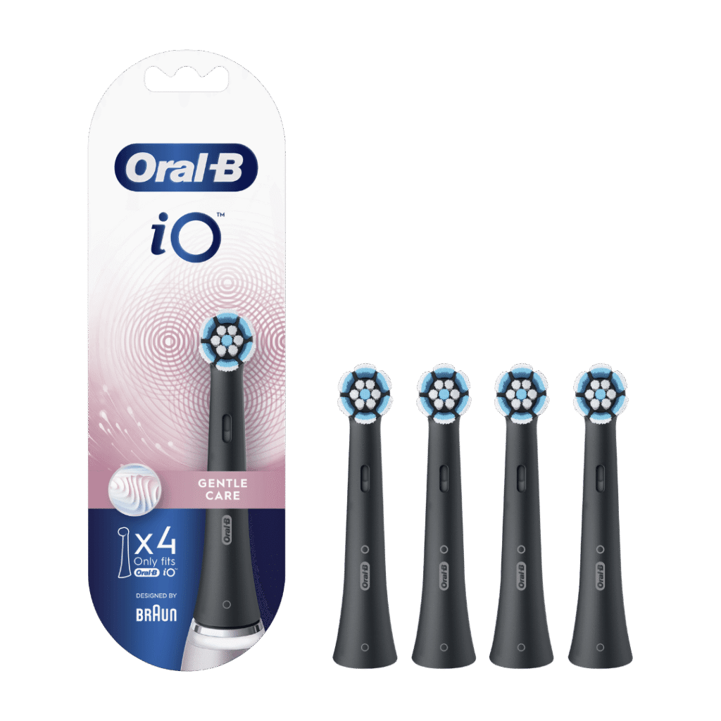 Oral-B iO Gentle Care Black (2024 mudel) pehmed hambaharja otsikud (SB-4