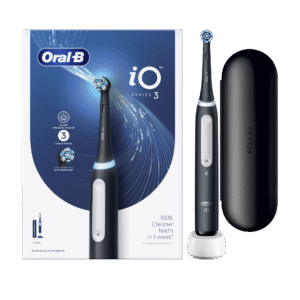 Oral-B iO3 elektriline hambahari Matt Black (3 režiimi) + Reisivutlar