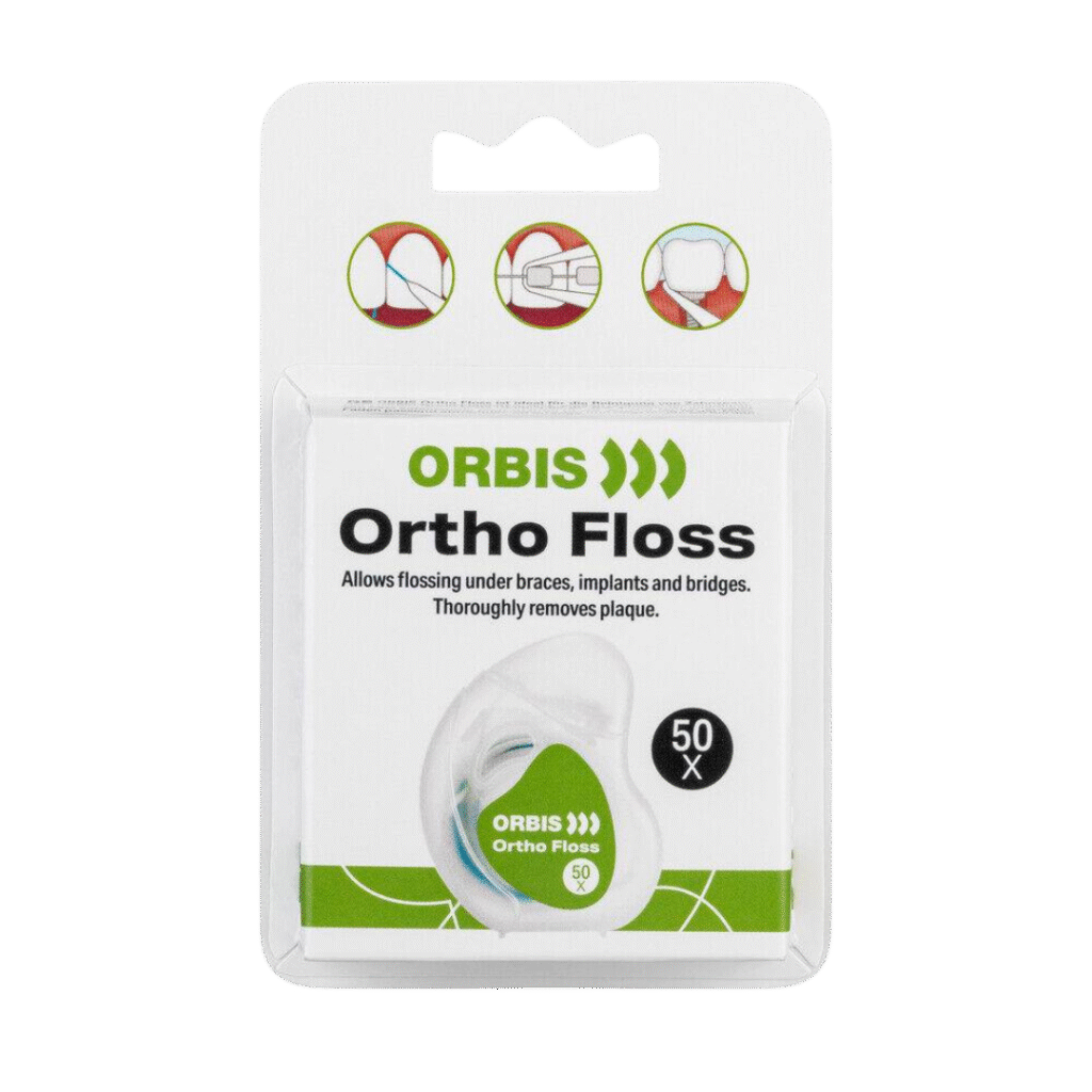 Hambaniit ORBIS Ortho Floss breketitele ja klambritele (50 tk)