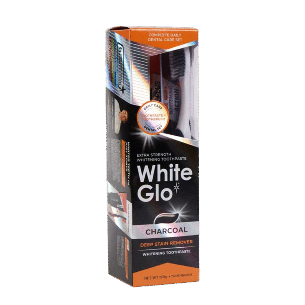White Glo Charcoal Deep Stain Remover hambapasta 100ml (valgendav aktiivsöega hambapasta)
