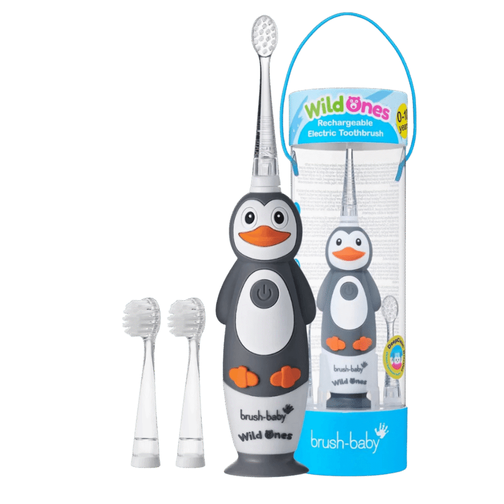 Brush-Baby WildOnes elektriline hambahari väikelastele PINGVIIN "Percy" (kuni 10.a)