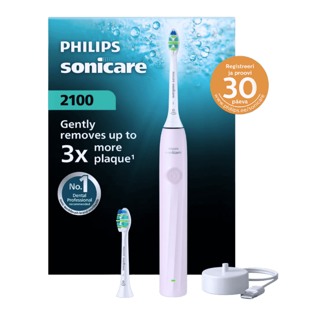 Philips Sonicare 2100 seeria HX4022/03 elektriline hambahari HELEROOSA (1 režiim