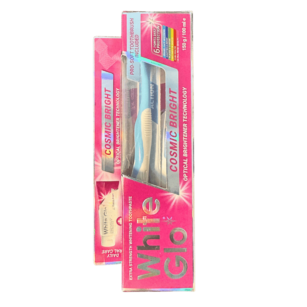 White Glo Cosmic Bright valgendav hambapasta 100ml (kaasa tasuta käsihambahari)