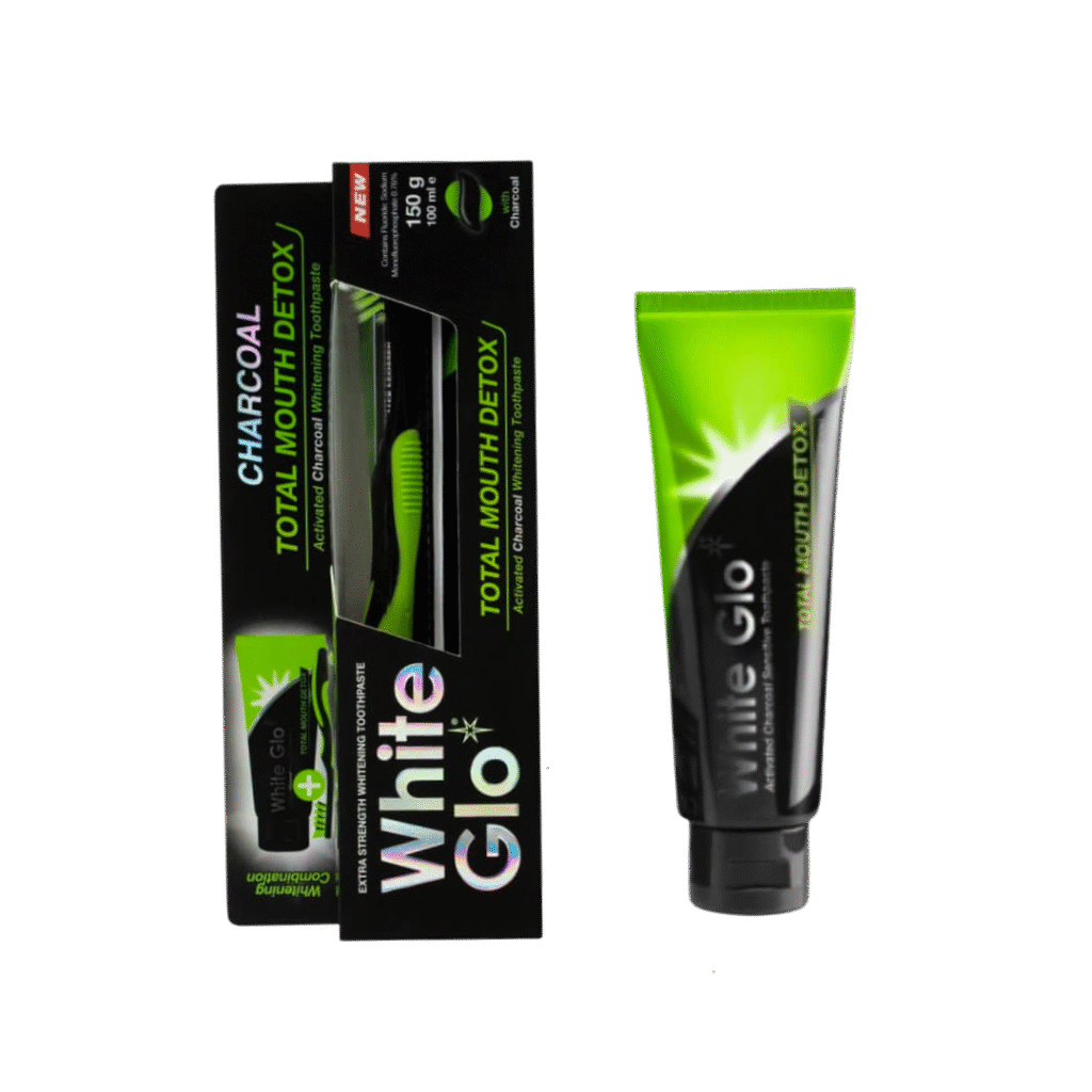 White Glo Total Mouth Detox aktiivsöega valgendav hambapasta 100ml