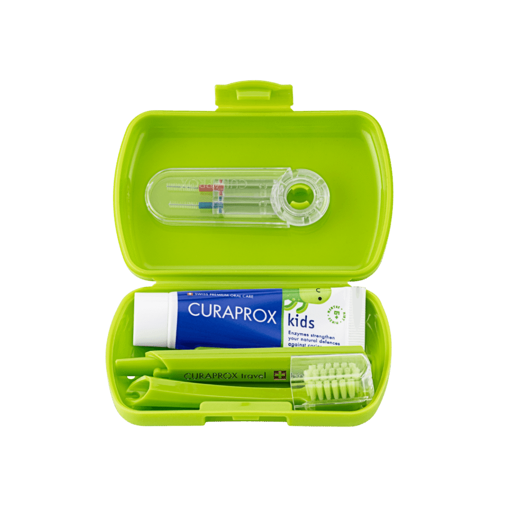 Curaprox Kids Reisikomplekt ROHELINE- hambahari