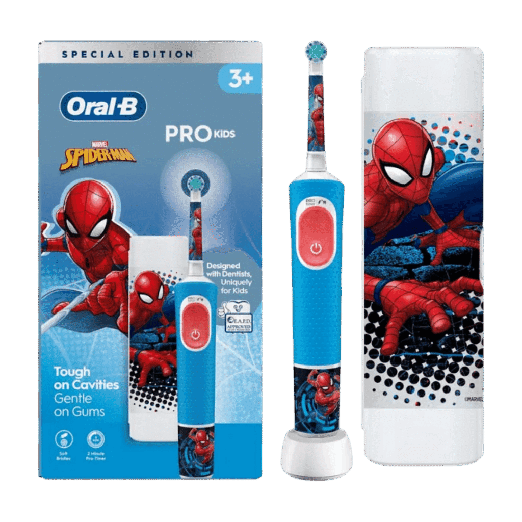 Oral-B Vitality Pro SPIDERMAN elektriline hambahari lastele al. 3a (2 režiimi) + Reisivutlar